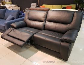 Диван двойной Прецо (Реклайнеры, Натуральная Кожа) в интерьере